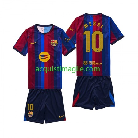 Divisa di Calcio Barcellona Lionel Messi 10 Bambino Prima 2026/2027